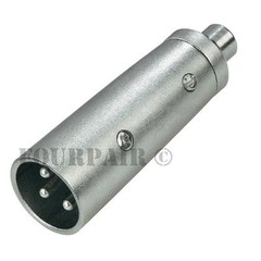 3-Pin XLR Male to RCA Female Jack Audio Cable Cord Microphone Mic DJ PA Adapter