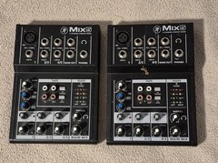 Pair of Mackie Mix5 5-Channel Compact Audio Mixers with power supply!