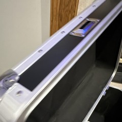 Eurolite Aluminum Carry Case Black/Silver w/ Carry Handle & Latch Closure