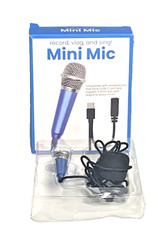Mini Blue Mic Vlog/ Record/ Sing/ Comp W/Smartphone USB-C Port 3.5mm New In Box