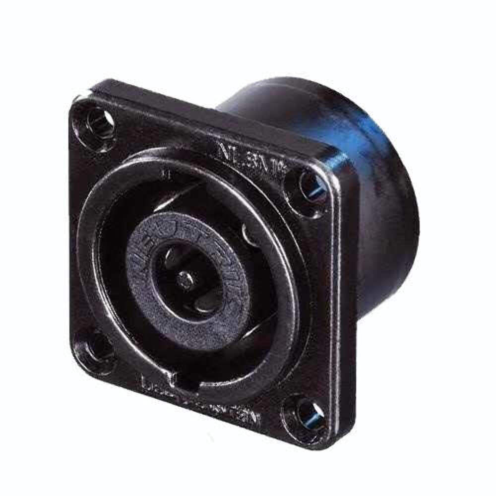 NEUTRIK NL8MPRXX-BAG SPEAKON 8-POLE Panel Mount Speaker Connector – Black