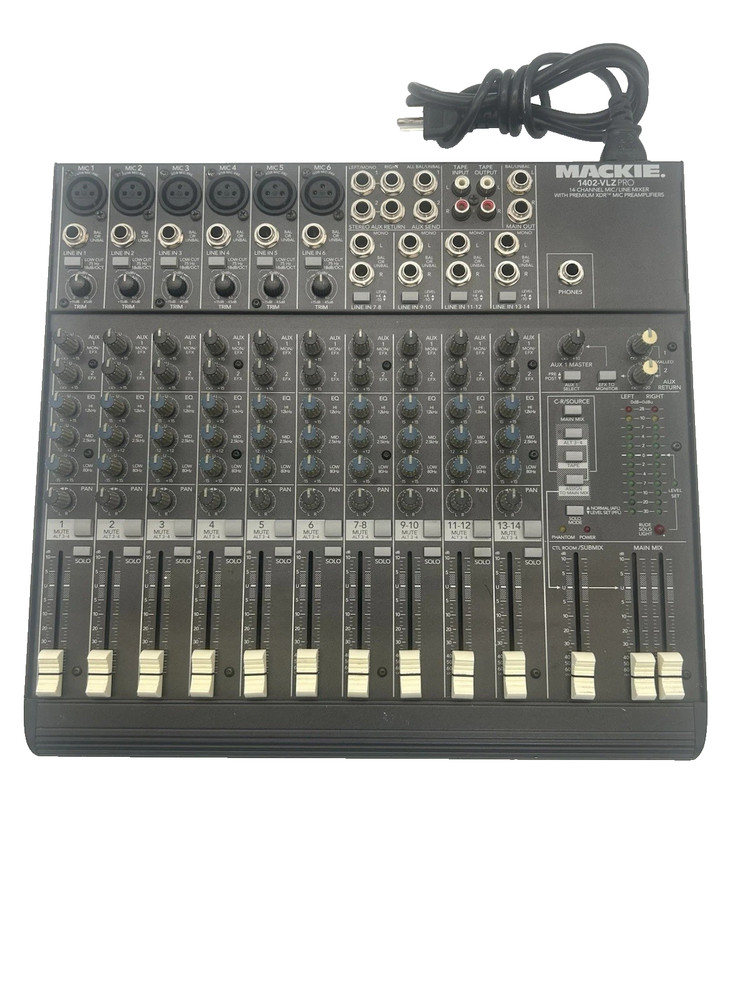 Mackie 1402-VLZPRO Professional Audio 14-Channel Mic Line Mixer Ships FREE