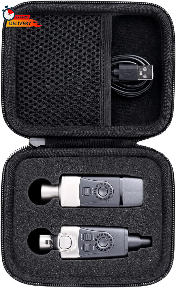 Co2Crea Hard Case Compatible with Xvive U3 U3C Wireless Microphone System XLR Tr
