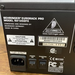 Behringer Eurorack Pro RX1202FX Rackmount Mixer w/ Effects