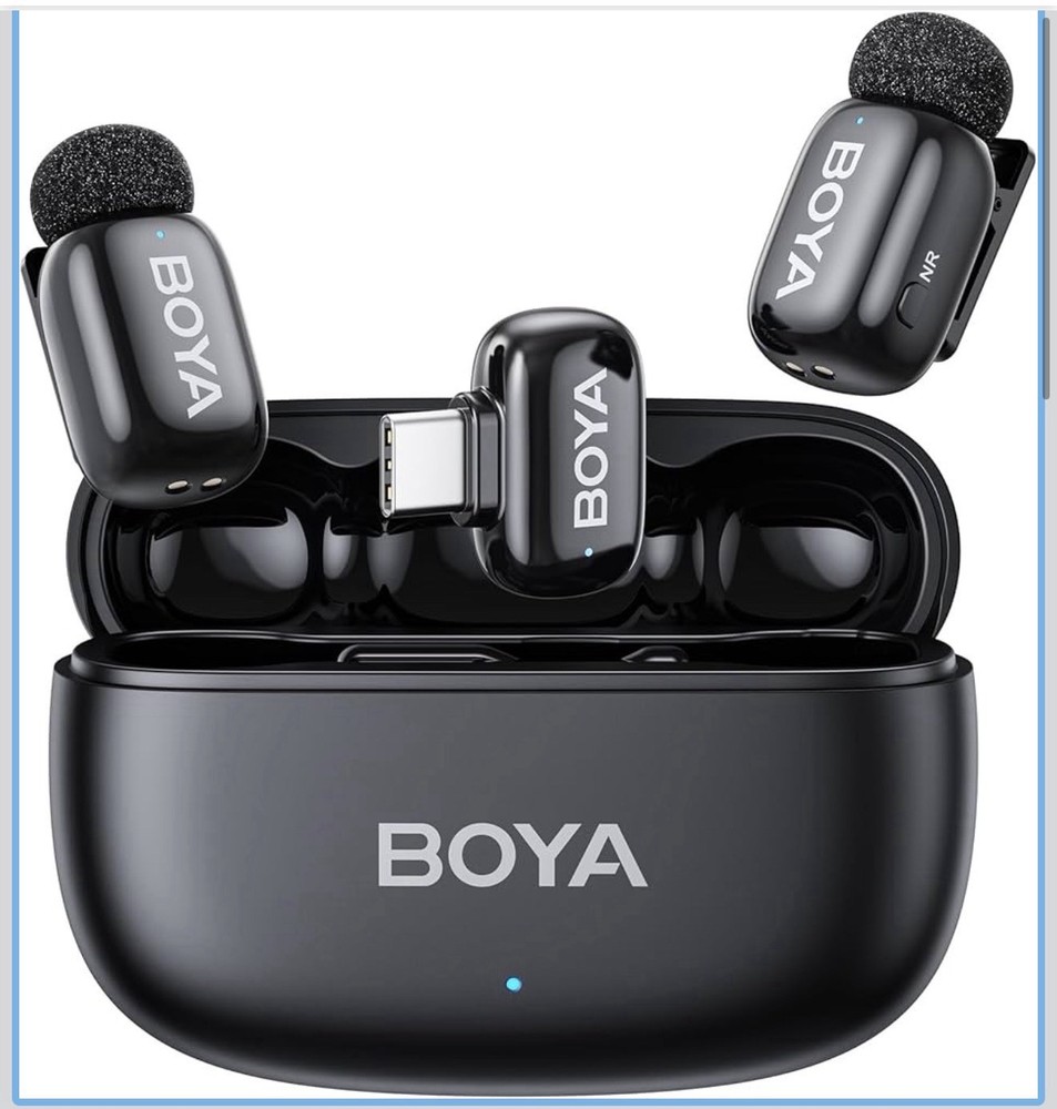 BOYA Mini 2 Wireless Lavalier Microphones for Iphone 15/16/17 & Android, AI Nois