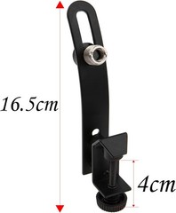 1Pcs Yootones Drum Microphone Shockproof Clip Rim Mount Holder Metal Black