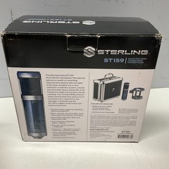 STERLING ST159 Multi-Pattern Condenser Microphone – Blue/Silver Tested w/ Box