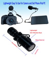 Camera Microphone Supercardioid Shotgun Mic For Smartphone DSLR PC iPhone Vidio
