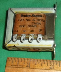 Realistic 32-1031B 70-Volt Line Transformer 10 Watt Appears Unused! Clean!