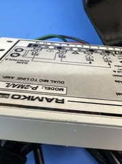 PRO MOD RAMCO RESEARCH MODEL P-2MA/L DUAL MIC TO LINE AMP WITH 12VAC 40VA