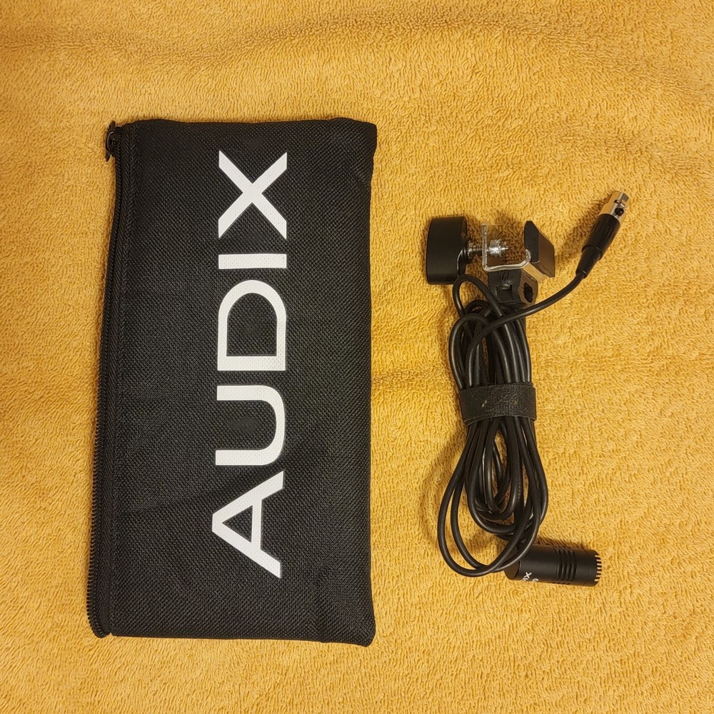 Audix F-90 Small Diaphragm Clip-on Microphone w/ Attached Gooseneck Clamp READ