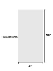 Waterproof White PVC/MDF Wall Panels, 10-Pack, Glossy Finish, Easy Clean
