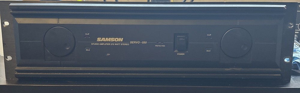 SAMSON SERVO-550 Power Amplifier 2 Channel Rack Mount WORKS GRT FAST SHIP