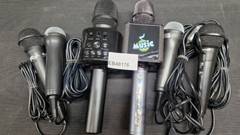 LOT of 6 Various models Microphones Black/Grey Used Working