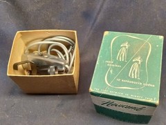 Vintage Newcomb N-30 Stainless Steel Microphone In Box. Tested And Working.