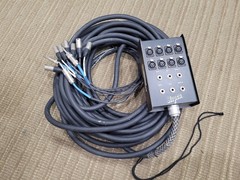 🔥75′ RAPCO-8 CHANNEL POWER SERIES SNAKE-FOR POWERED MIXERS-NICE-FREE SHIPPING!