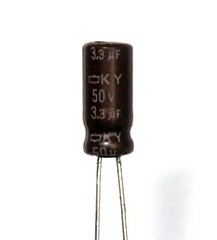 100pc Electrolytic Capacitor KY 3.3uF 50V +105℃ 5000hr Nippon Chemi-Con 5x11mm