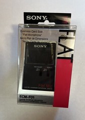 Sony ECM-F01 Flat Mic Electret Condenser Microphone NOS Vintage 1997 Brand New