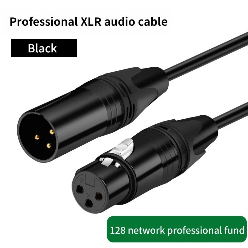 XLR Cables 32ft Professional XLR Microphone Cable Male to Female