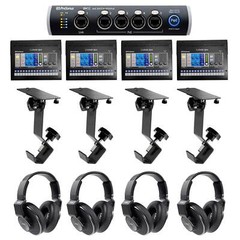 4) PRESONUS EarMix 16M 16×2 16-Ch. AVB In-Ear Monitor Mixers+K553 MK2 Headphones