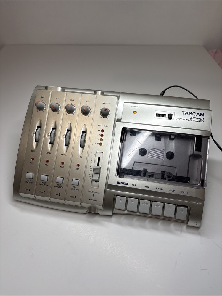 Tascam MF-P01 Analog 4 Track Cassette Recorder W/ Original Adapter