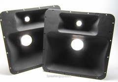 Pair of 2-Way Speaker Horns / 18″ X 18″