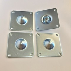 4 Pc Heavy Duty Male Steel Metal Stacking Feet For Speaker Cabinet,Flight Case