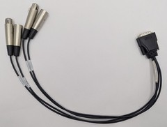 Digigram SC129000101 Breakout Cable OEM for VX222HR VX222V2 15-Pin D-Sub to XLR