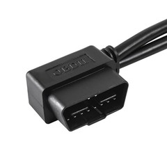 2 Pack Right Angle OBDII Splitter Y Cable, 16 Pin OBD2 1 Male Splitter to 2