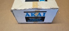 Vintage Akai UM-101 Microphone With Stand- Solid Stainless Steel With Box