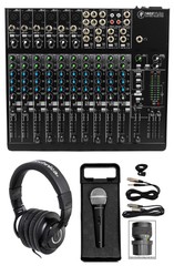 Mackie 1402VLZ4 14-Ch. Analog Low-Noise Mixer w/ 6 ONYX Preamps+Headphones+Mic