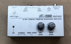 Behringer – MA400 – MICROMON Compact Monitor Headphone Stereo Amplifier, TESTED