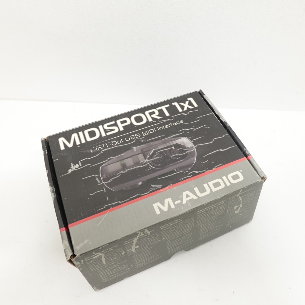 M-Audio Midisport 1×1 USB MIDI Interface 1-In/1-Out Professional Adapter Box