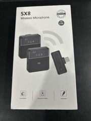 Vlogging SX8 Wireless Microphone System New Sealed Set Of 2