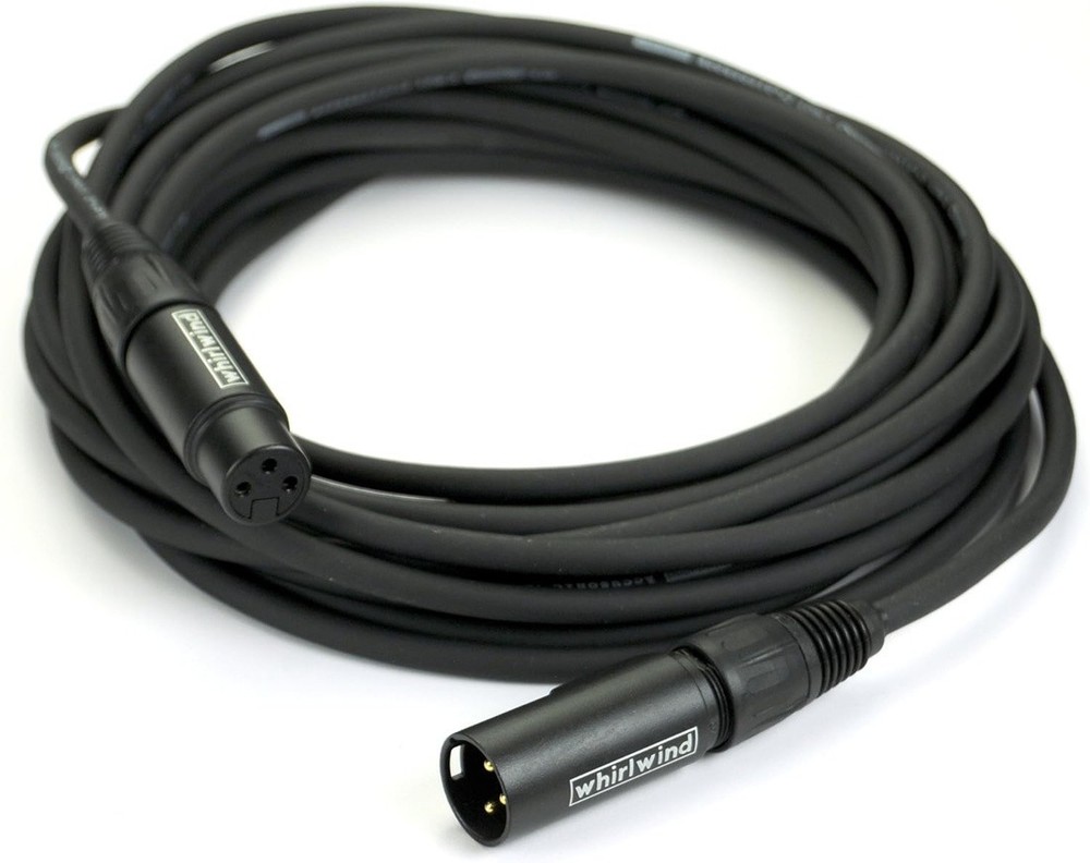 Whirlwind MK430 Accusonic 2 30ft Pro Microphone Cable – Black