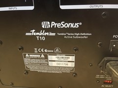 PreSonus Temblor T10 Active 250W Studio Subwoofer