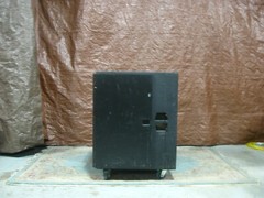 #2 – AR2. 18U Rack. SWINGING OUT AND HIDE DOORS. Bedliner coated. Shock Rack.