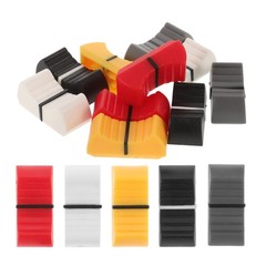 50Pcs Reusable Plastic Console Mixer Slider Fader Knobs in Assorted Colors