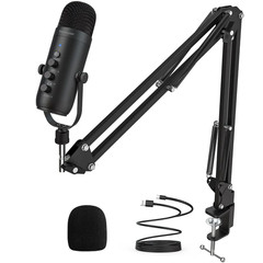 Professional USB Streaming Podcast PC Microphone Studio Cardioid Condenser Mic K