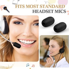 Mini Size Headset Windscreen Microphone Foam Cover Small Lapel Mic Sponge Pop…