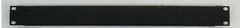 1u Rack Panel Black Powder Coat Steel Blank 19″