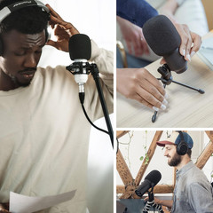 Microphone Covers Foam 1-Pack, High Density Foam Mic Windshield Pop for Mic