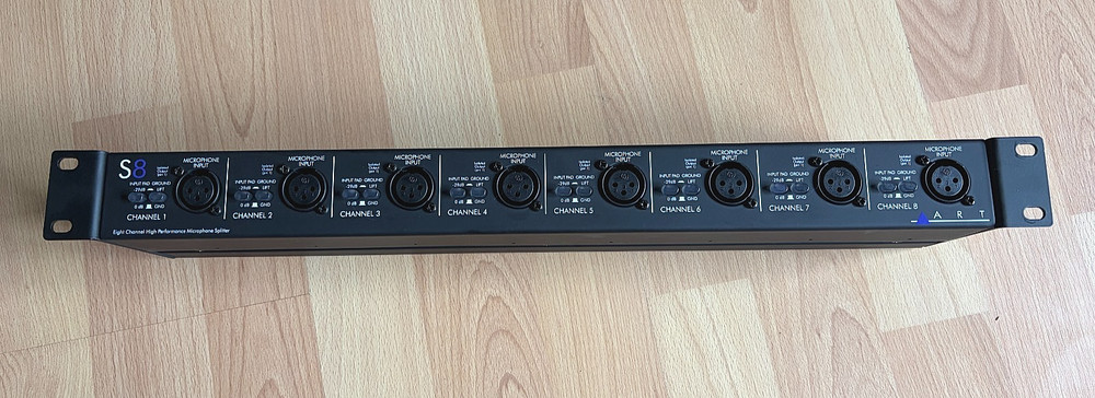 ART S8 8-channel Microphone Splitter – PreOwned, Never Used – IEM or Recording