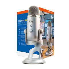 Blue Microphone Yeti USB Mic Headphones Bundle (Silver)