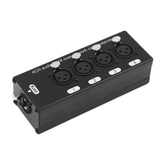 2Pcs 4 Channel Audio Network XLR Male Female to Single Ethercon Cable Extender