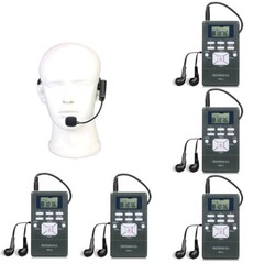 Retekess Church Translation System with 1 FM Transmitter & 5 FM Radio Receivers