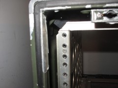 Aluminum EDAK MILEX 6U 19×19 Shallow Rack Mount Case Green Deep Lid