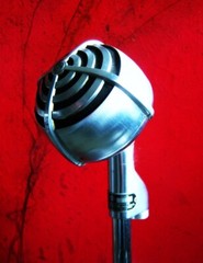 Vintage RARE 1940’s Shure 730B Crystal microphone w Astatic stand Billie Holiday