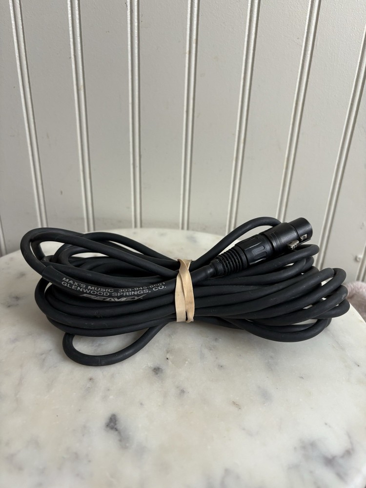 Peavey Black 20ft Microphone Cord/Cable 1/4” TS Male to XLR Female Musician #1