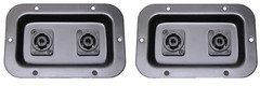 (2) Two Jack Plates w/ Neutrik NL4MP-ST Dual SpeakON w/ 4 Pole Screw Terminals